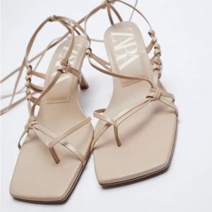 Zara Square Toe Gladiator Sandals